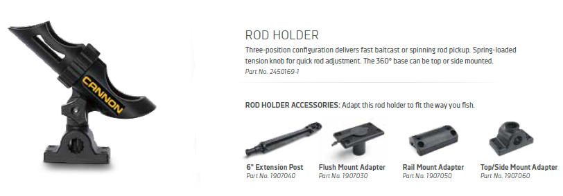 Rod Holders and Track Systems – Cannon