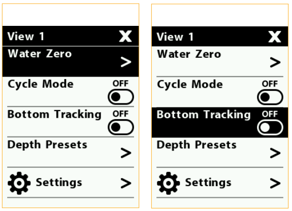Bottom Tracking on Optimum, Optimum TS, Digi-Troll 10 or